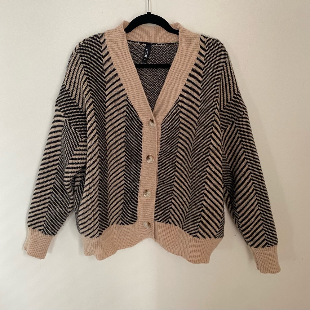 StyleWe Chevron Cardigan Jacket